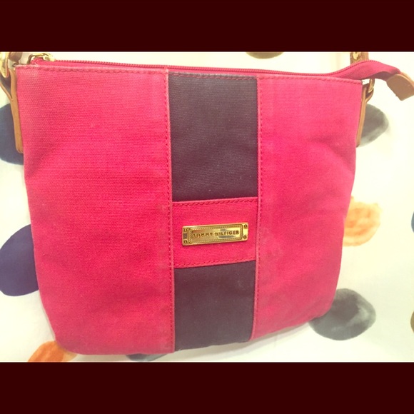 Tommy Hilfiger Bags Crossbody Bag By Tommy Hilfiger In Pink Black